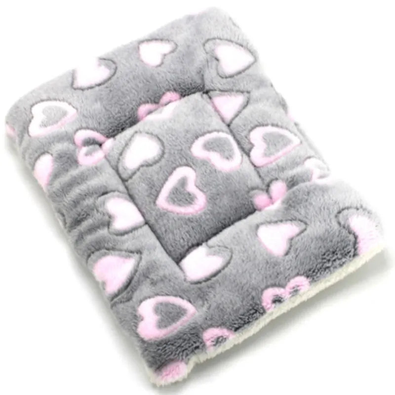 Plush Dog Cat Bed Soft Flannel Pet Blanket Pad Thickened Pet Bed Mat Pets Products Dog Bed For Small Large cat Dogs Carpet