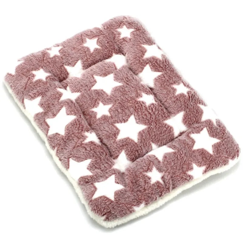 Plush Dog Cat Bed Soft Flannel Pet Blanket Pad Thickened Pet Bed Mat Pets Products Dog Bed For Small Large cat Dogs Carpet