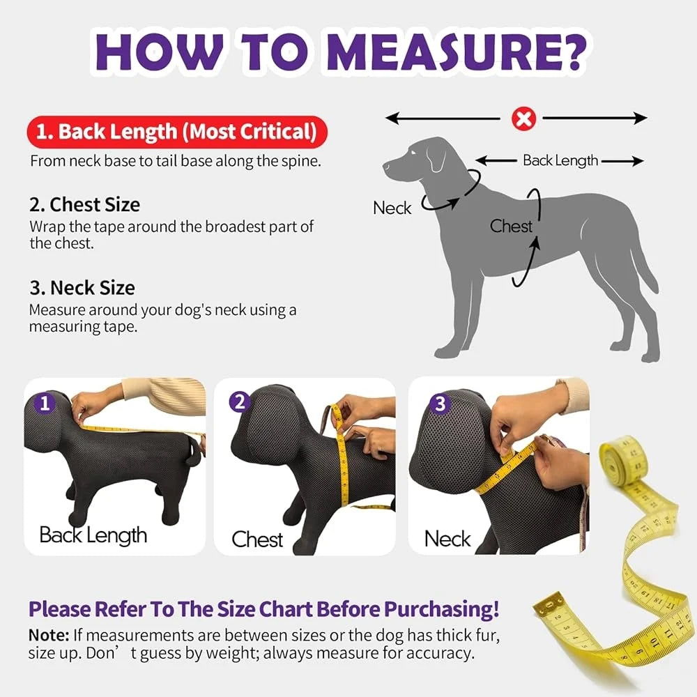 Reversible Waterproof Dog Raincoat Adjustable Slicker Poncho with Leash Hole Reflective Stripe Hooded Design All Weather
