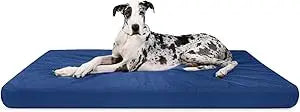 Tough Rip-Stop Orthopedic Rectangle Dog Bed Removable Washable Cover, Solid Orthopedic Foam for Size XXL Giant Big Dogs 68"x40"