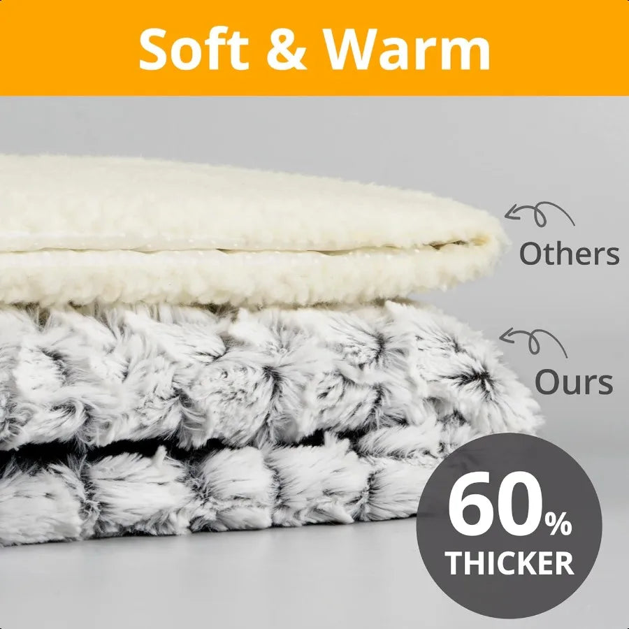 Self Warming Cat Bed 24 x 18 Ultra Soft Cat Dog Pet Heating Pad for Indoor Outdoor NonSlip Heated Cat Mat Thermal Blanket