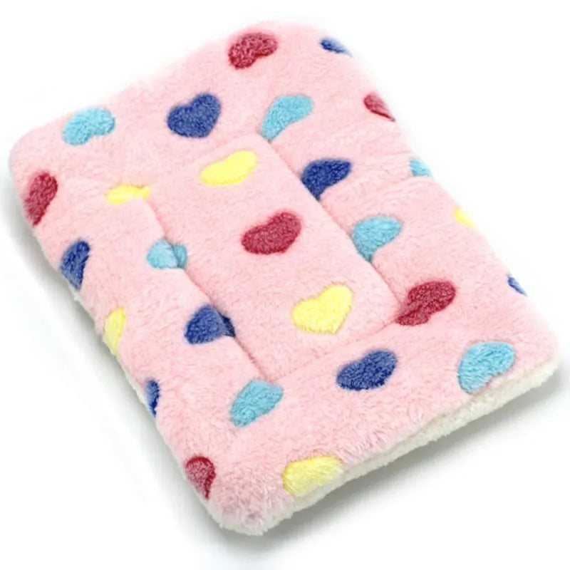 Plush Dog Cat Bed Soft Flannel Pet Blanket Pad Thickened Pet Bed Mat Pets Products Dog Bed For Small Large cat Dogs Carpet