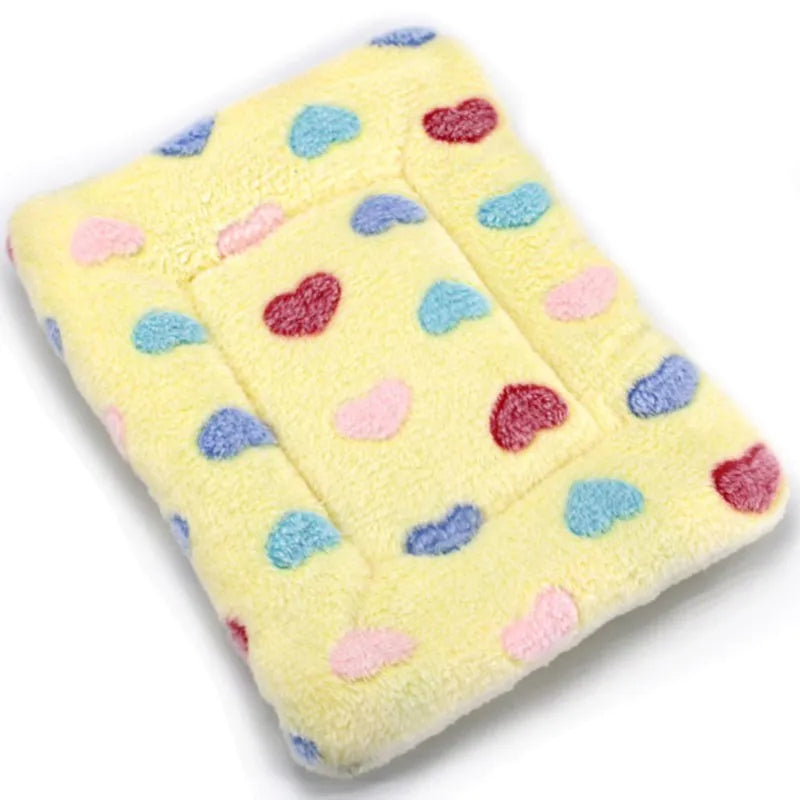Plush Dog Cat Bed Soft Flannel Pet Blanket Pad Thickened Pet Bed Mat Pets Products Dog Bed For Small Large cat Dogs Carpet