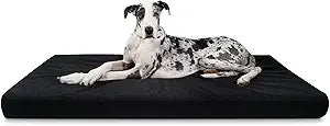 Tough Rip-Stop Orthopedic Rectangle Dog Bed Removable Washable Cover, Solid Orthopedic Foam for Size XXL Giant Big Dogs 68"x40"