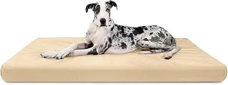 Tough Rip-Stop Orthopedic Rectangle Dog Bed Removable Washable Cover, Solid Orthopedic Foam for Size XXL Giant Big Dogs 68"x40"