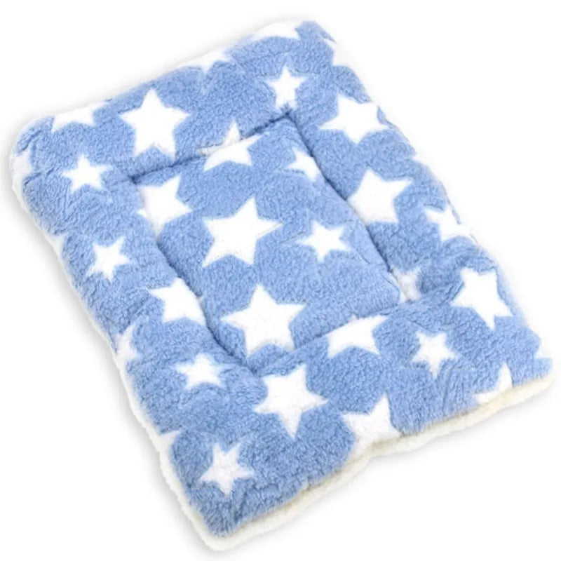 Plush Dog Cat Bed Soft Flannel Pet Blanket Pad Thickened Pet Bed Mat Pets Products Dog Bed For Small Large cat Dogs Carpet
