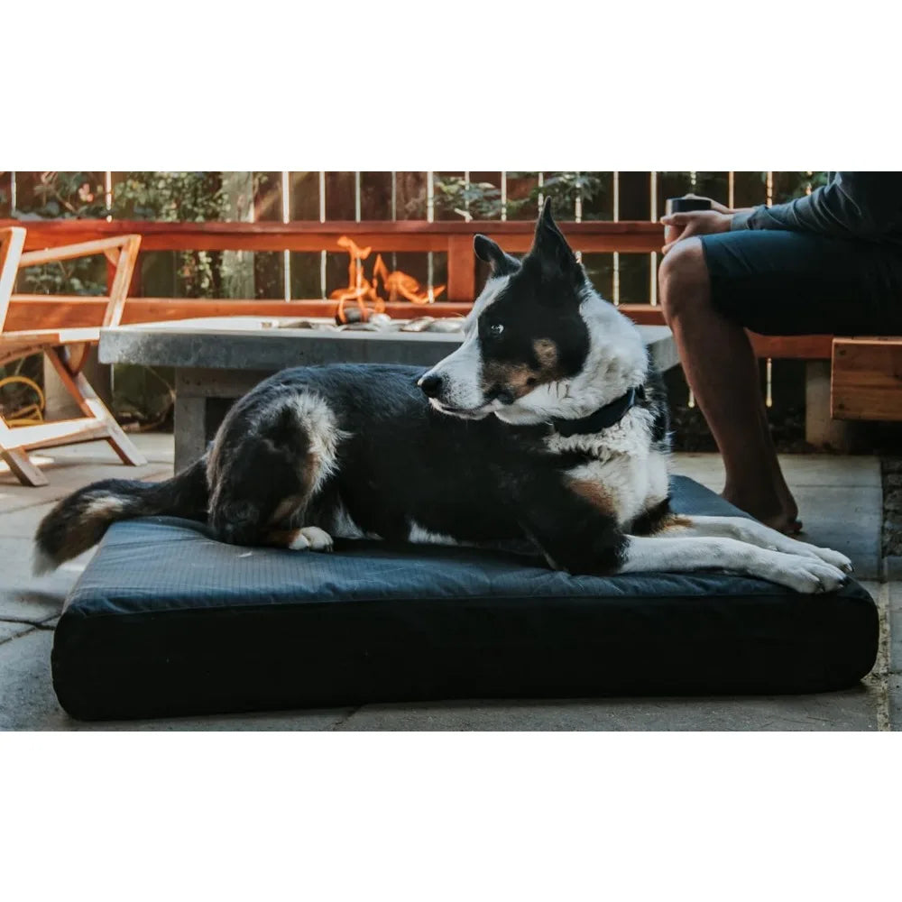 Tough Rip-Stop Orthopedic Rectangle Dog Bed Removable Washable Cover, Solid Orthopedic Foam for Size XXL Giant Big Dogs 68"x40"