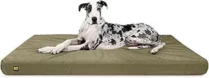 Tough Rip-Stop Orthopedic Rectangle Dog Bed Removable Washable Cover, Solid Orthopedic Foam for Size XXL Giant Big Dogs 68"x40"